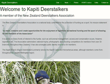 Tablet Screenshot of kapitideerstalkers.co.nz